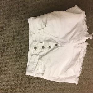 Brandy Melville white jean shorts